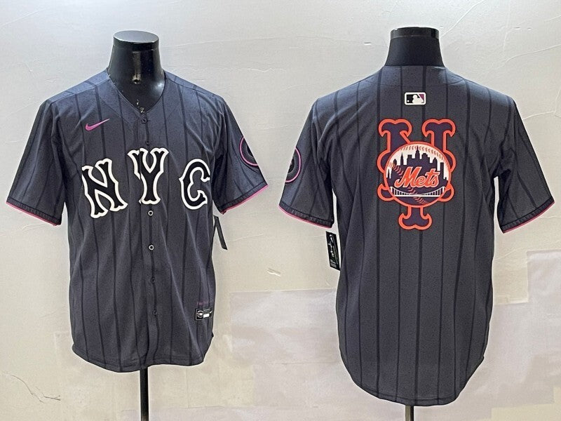 New York Mets Mets City Adult Style 1 Baseball Jersey baseball jersey product view 1