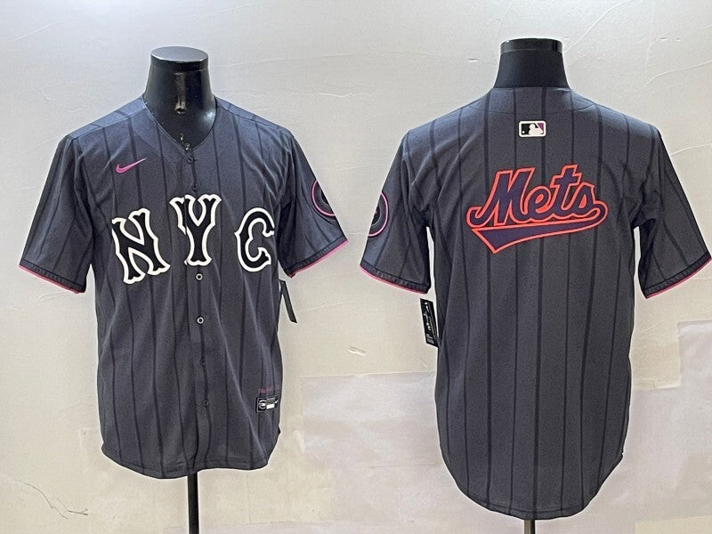 New York Mets Mets City Adult Style 2 Baseball Jersey baseball jersey product view 1