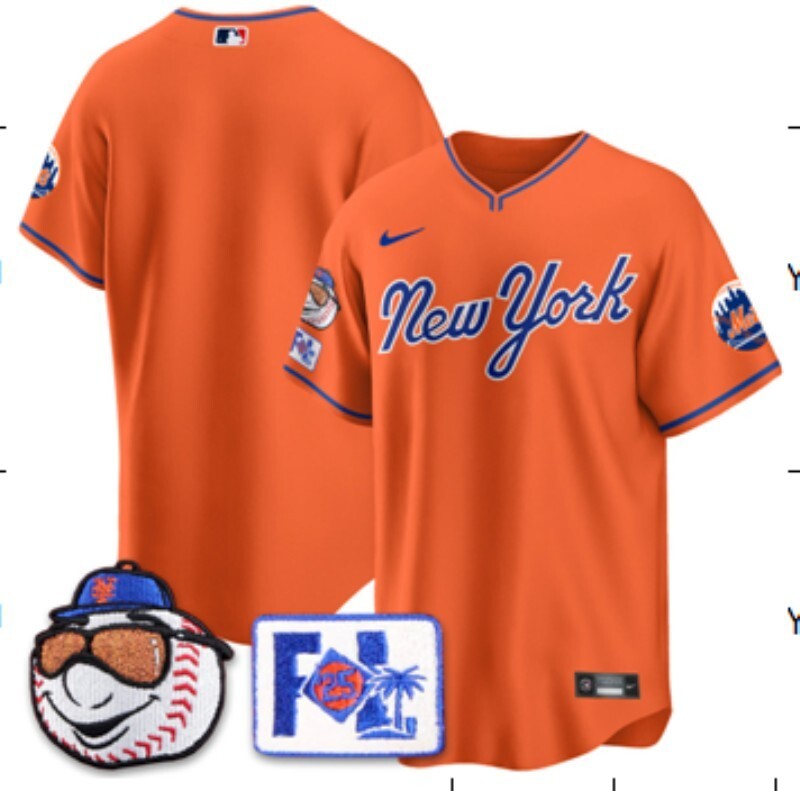 New York Mets Mets Retro Adult Style 2 Baseball Jersey baseball jersey product view 1