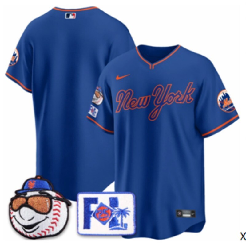New York Mets Mets Retro Adult Style 6 Baseball Jersey baseball jersey product view 1