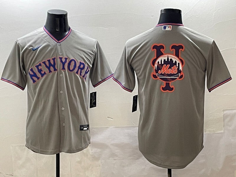 New York Mets Mets V2 Style 2 Baseball Jersey baseball jersey product view 1