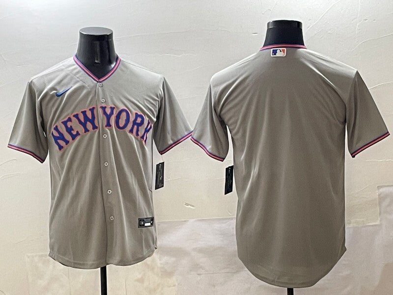 New York Mets Mets V2 Style 3 Baseball Jersey baseball jersey product view 1