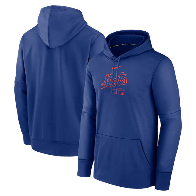New York Mets Royal Collection Practice Performance Pullover Hoodie Baseball Jersey baseball jersey product view 1