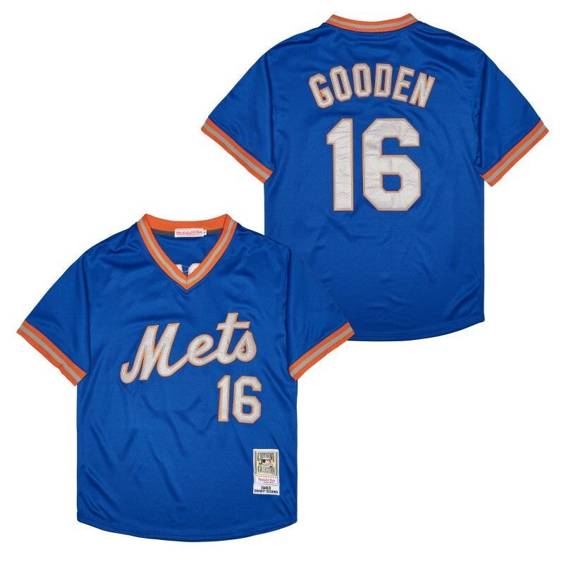 New York Mets #16 Dwight Gooden Style 3 Baseball Jersey baseball jersey product view 1