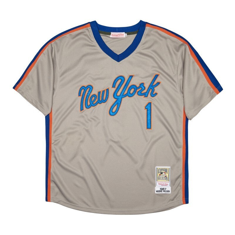 New York Mets #1 MOOKIE WILSON Style 2 Baseball Jersey baseball jersey product view 1