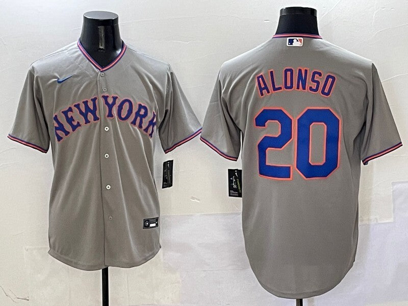 New York Mets #20 Pete Alonso Mets V2 Style 2 Baseball Jersey baseball jersey product view 1