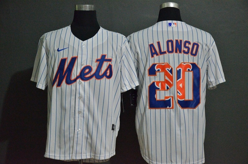 New York Mets #20 Pete Alonso Style 1 Baseball Jersey baseball jersey product view 1
