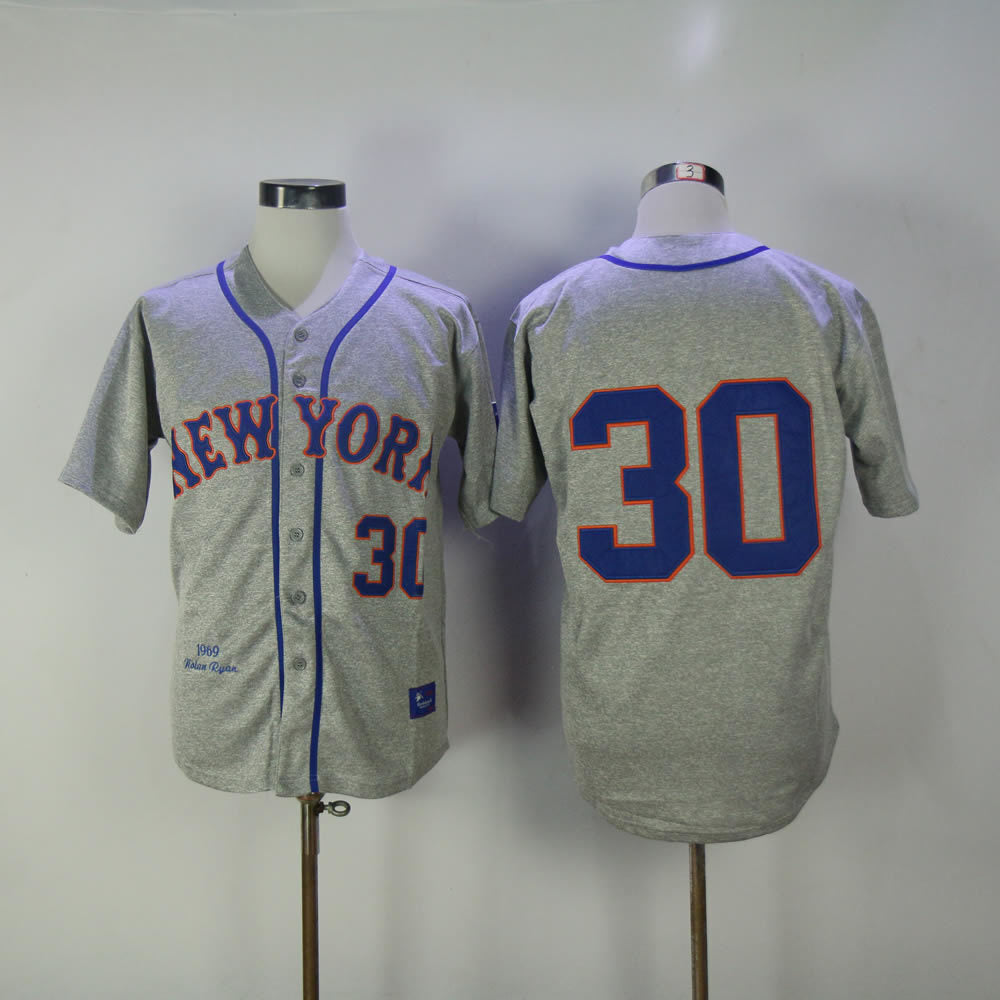 New York Mets #30 Michael Conforto Mets 30 Hemp Gray Retro Baseball Jersey baseball jersey product view 1