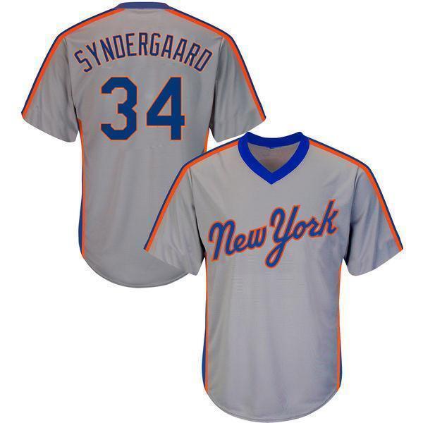 New York Mets #34 Noah Syndergaard Style 2 Baseball Jersey baseball jersey product view 1