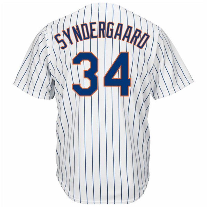New York Mets #34 Noah Syndergaard Style 4 Baseball Jersey baseball jersey product view 1