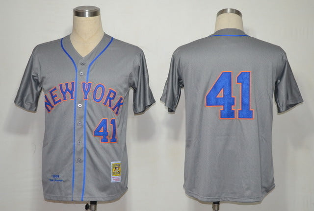 New York Mets #41 Style 2 Baseball Jersey baseball jersey product view 1