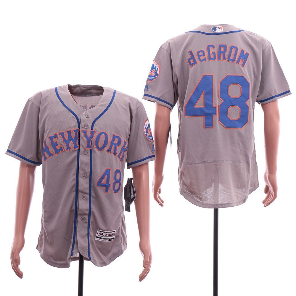 New York Mets #48 Jacob deGrom Style 2 Baseball Jersey baseball jersey product view 1