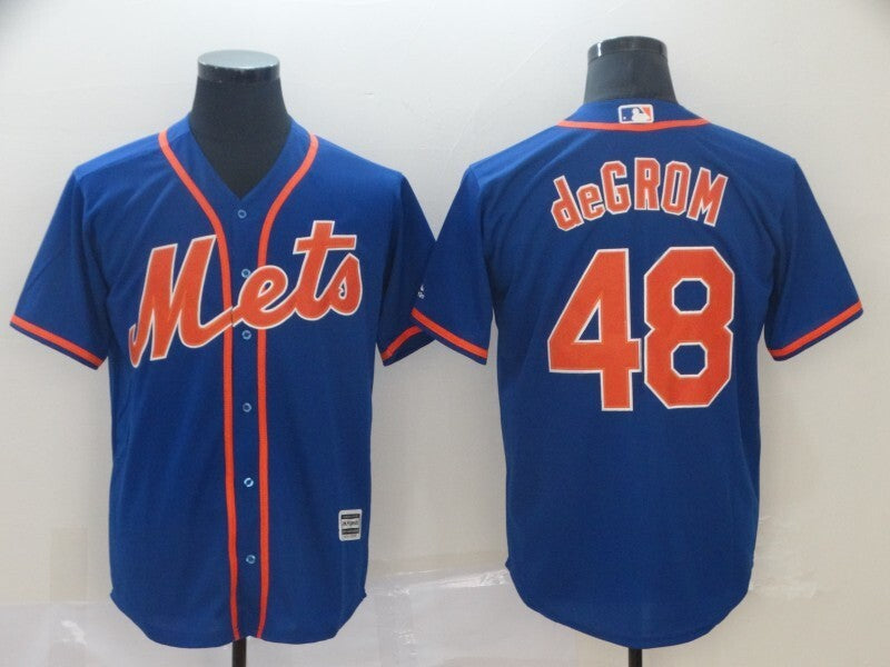 New York Mets #48 Jacob deGrom Style 4 Baseball Jersey baseball jersey product view 1