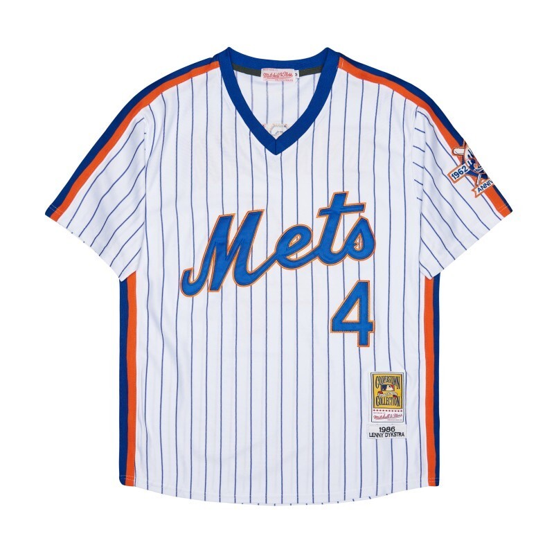 New York Mets #4 Dykstra Style 5 Baseball Jersey baseball jersey product view 1