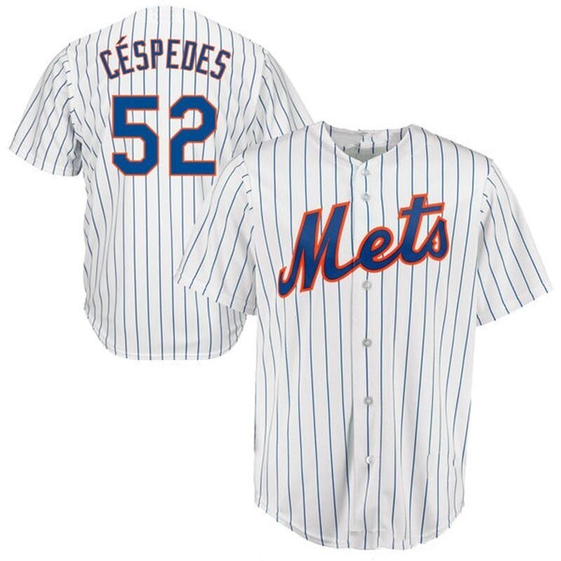 New York Mets #52 Yoenis Cespedes Style 2 Baseball Jersey baseball jersey product view 1