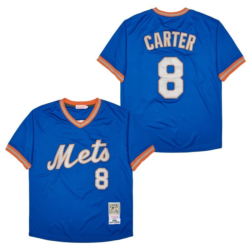 New York Mets #8 Gary Carter Style 3 Baseball Jersey baseball jersey product view 1