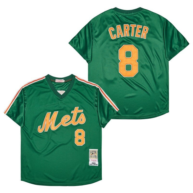 New York Mets #8 Gary Carter Style 6 Baseball Jersey baseball jersey product view 1