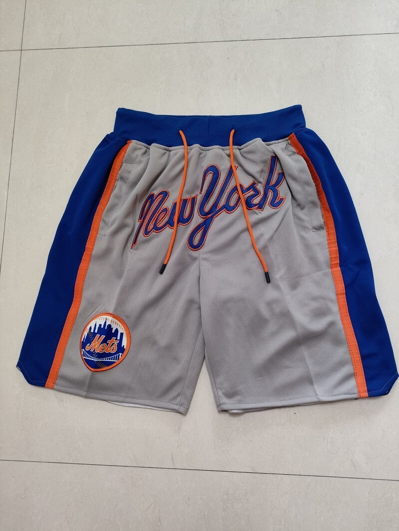New York Mets mlb Mets Gray Shorts 3-3xl Style 5 Baseball Jersey baseball jersey product view 1