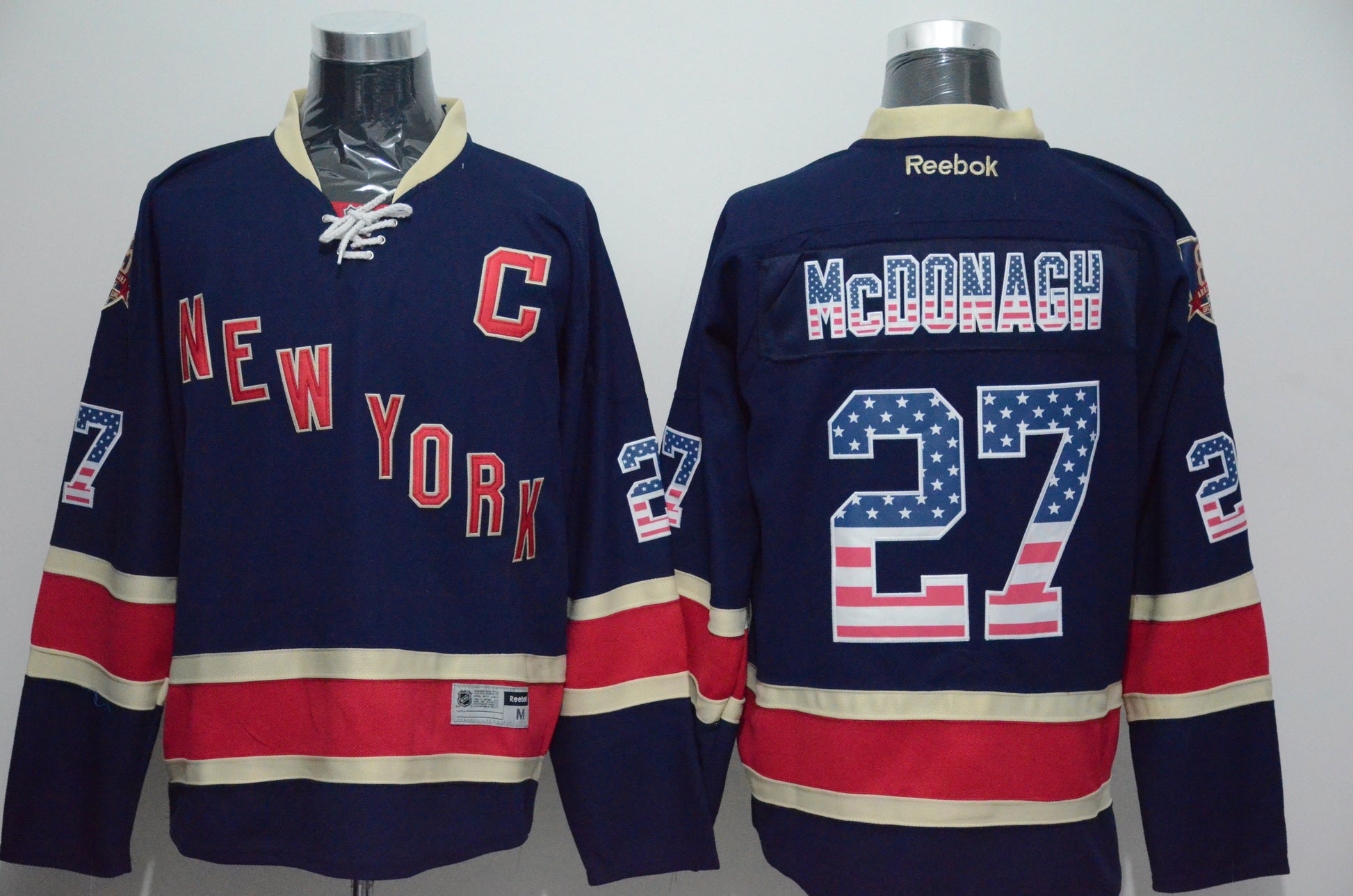 New York Rangers Style 1 Hockey Jersey hockey jersey product view 1