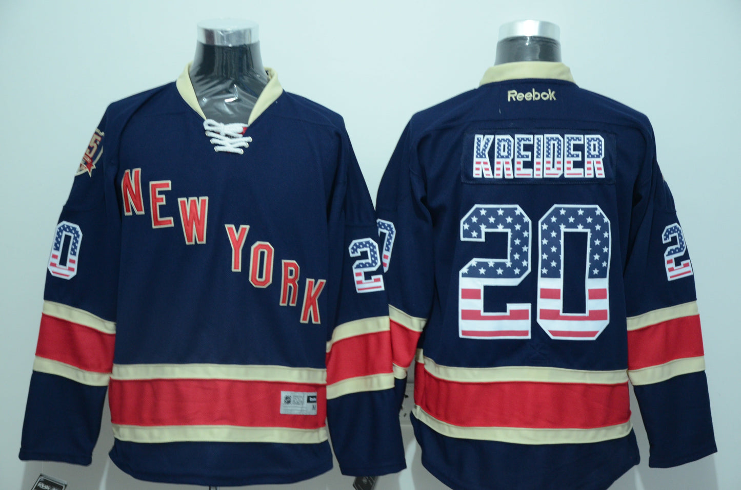 New York Rangers Style 4 Hockey Jersey hockey jersey product view 1