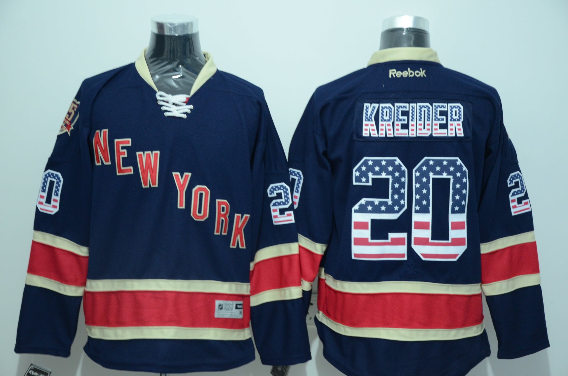New York Rangers Style 4 Hockey Jersey hockey jersey product view 1