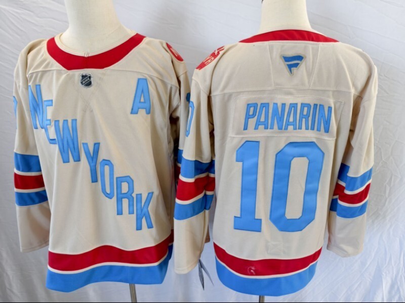 New York Rangers #10 Artemi Panarin Rangers 25 Hockey Jersey hockey jersey product view 1