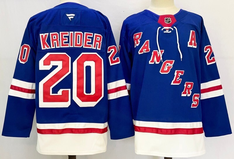 New York Rangers #20 Chris Kreider Hockey Jersey hockey jersey product view 1