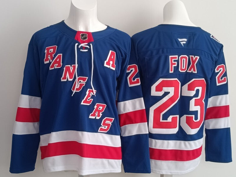 New York Rangers #23 Adam Fox Rangers Style 2 Hockey Jersey hockey jersey product view 1