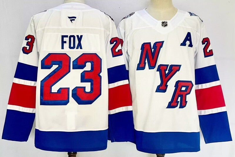 New York Rangers #23 Adam Fox Style 1 Hockey Jersey hockey jersey product view 1