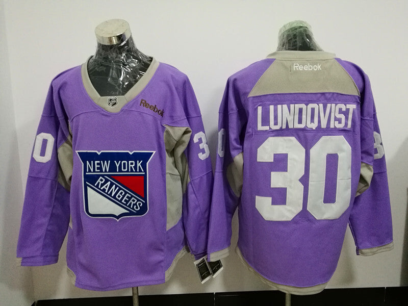 New York Rangers #30 Henrik Lundqvist Hockey Jersey hockey jersey product view 1