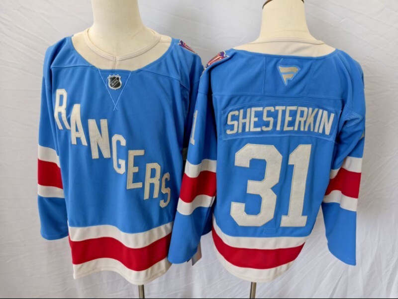 New York Rangers #31 Igor Shesterkin Rangers 100 Hockey Jersey hockey jersey product view 1