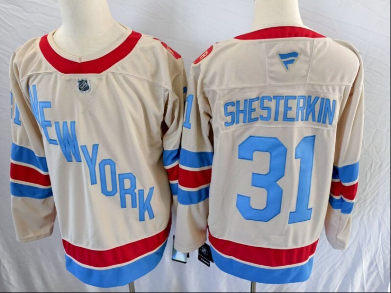 New York Rangers #31 Igor Shesterkin Rangers 25 Hockey Jersey hockey jersey product view 1