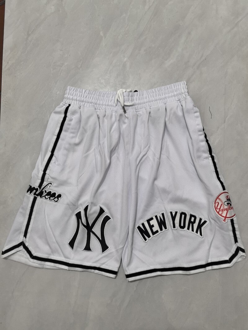 New York Yankees Baseball Yankees White Shorts Style 2 Baseball Jersey baseball jersey product view 1