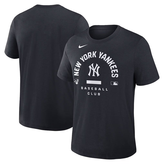 New York Yankees Black Collection Early Work Tri-Blend Dri-FIT T-Shirt Baseball Jersey baseball jersey product view 1