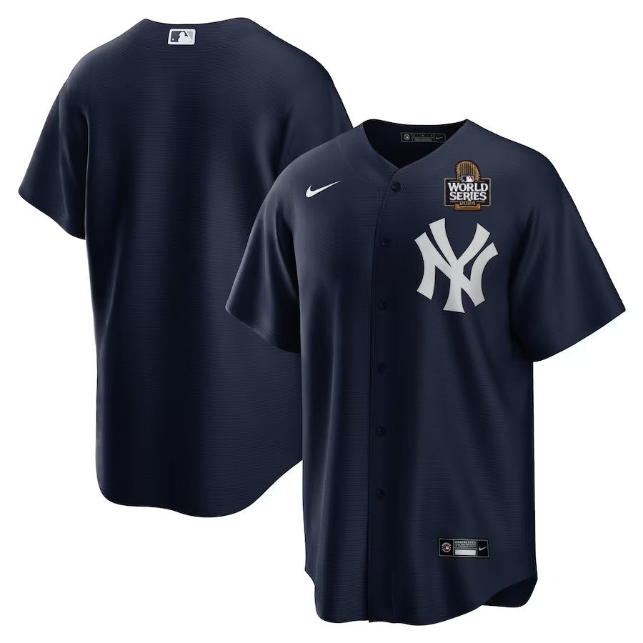 New York Yankees Navy Big & Tall Alternate Replica Team Jersey Baseball Jersey baseball jersey product view 1