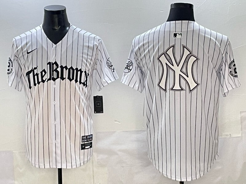 New York Yankees Yankees 5 Collaboration Style 1 Baseball Jersey baseball jersey product view 1