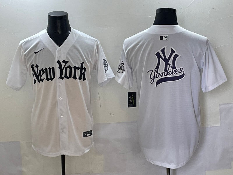 New York Yankees Yankees 5 Collaboration Style 18 Baseball Jersey baseball jersey product view 1