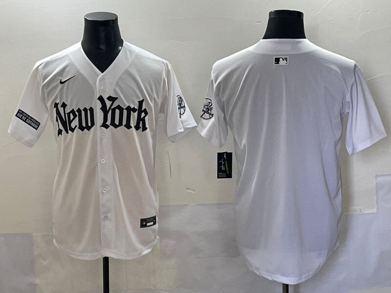 New York Yankees Yankees 5 Collaboration Style 21 Baseball Jersey baseball jersey product view 1
