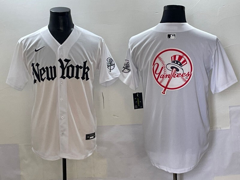 New York Yankees Yankees 5 Collaboration Style 24 Baseball Jersey baseball jersey product view 1
