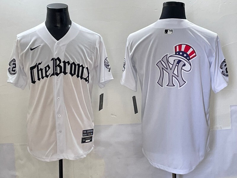 New York Yankees Yankees 5 Collaboration Style 27 Baseball Jersey baseball jersey product view 1
