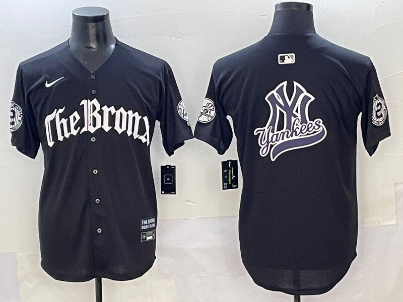 New York Yankees Yankees 5 Collaboration Style 34 Baseball Jersey baseball jersey product view 1