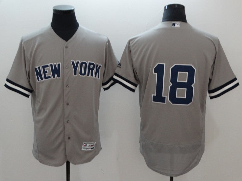 New York Yankees #18 Didi Gregorius Elite Baseball Jersey baseball jersey product view 1
