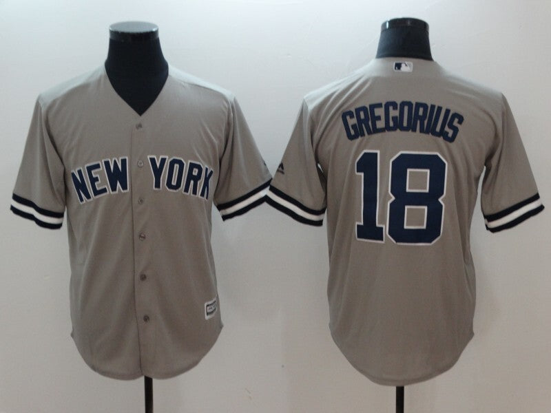 New York Yankees #18 Didi Gregorius Style 2 Baseball Jersey baseball jersey product view 1