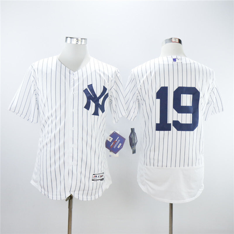 New York Yankees #19 Masahiro Tanaka Yankees 19 White Elite Style 2 Baseball Jersey baseball jersey product view 1