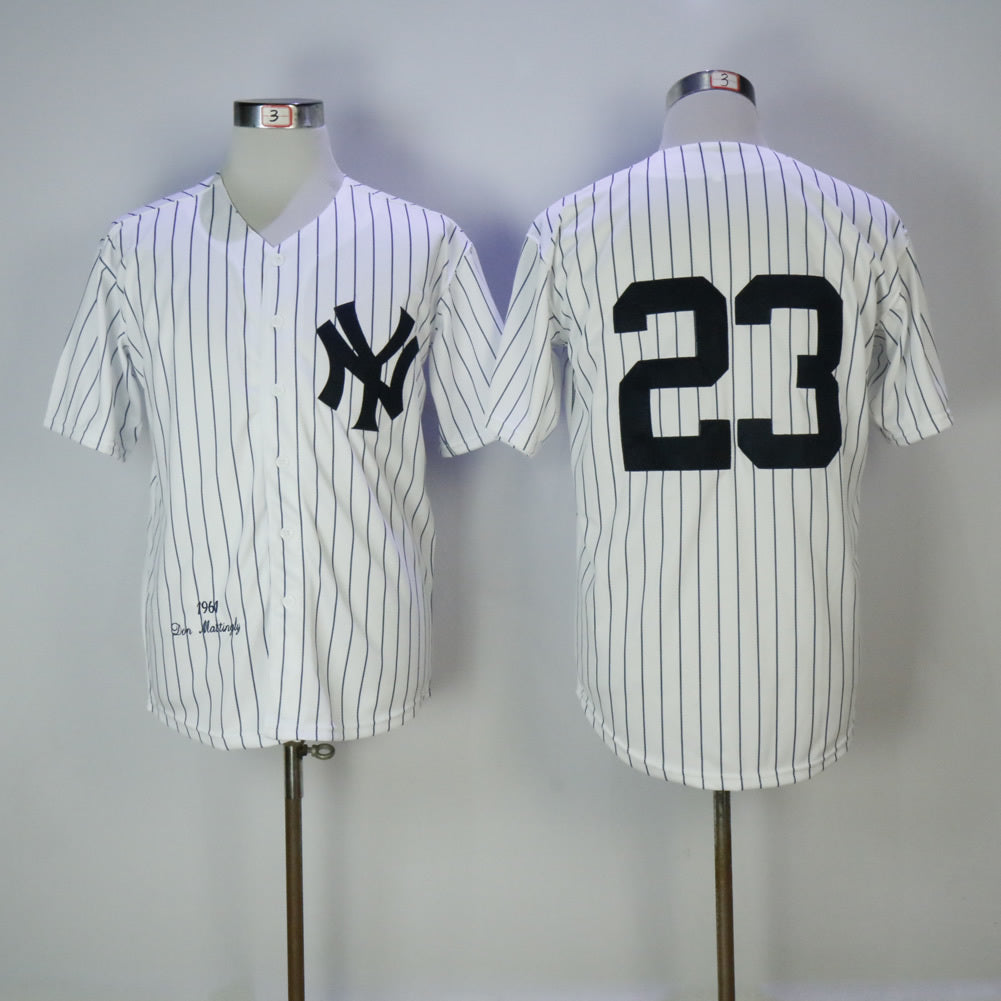New York Yankees #23 Baseball Jersey baseball jersey product view 1