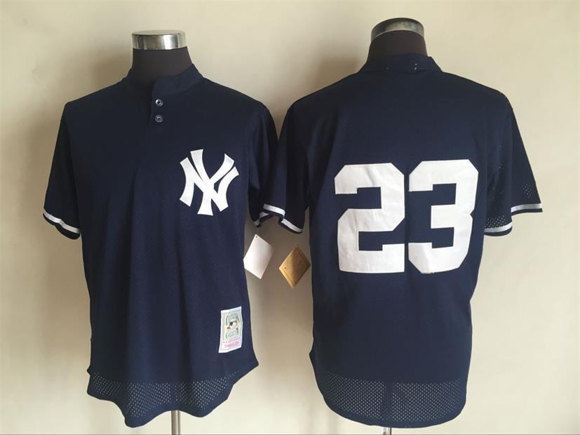 New York Yankees #23 Don Mattingly Style 3 Baseball Jersey baseball jersey product view 1