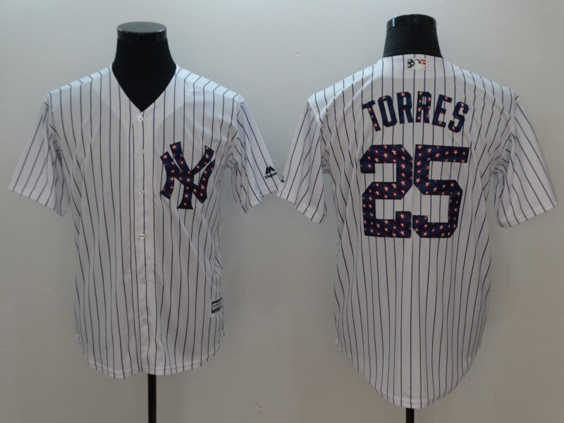 New York Yankees #25 Gleyber Torres 18 Edition Fan Edition 06329 Baseball Jersey baseball jersey product view 1