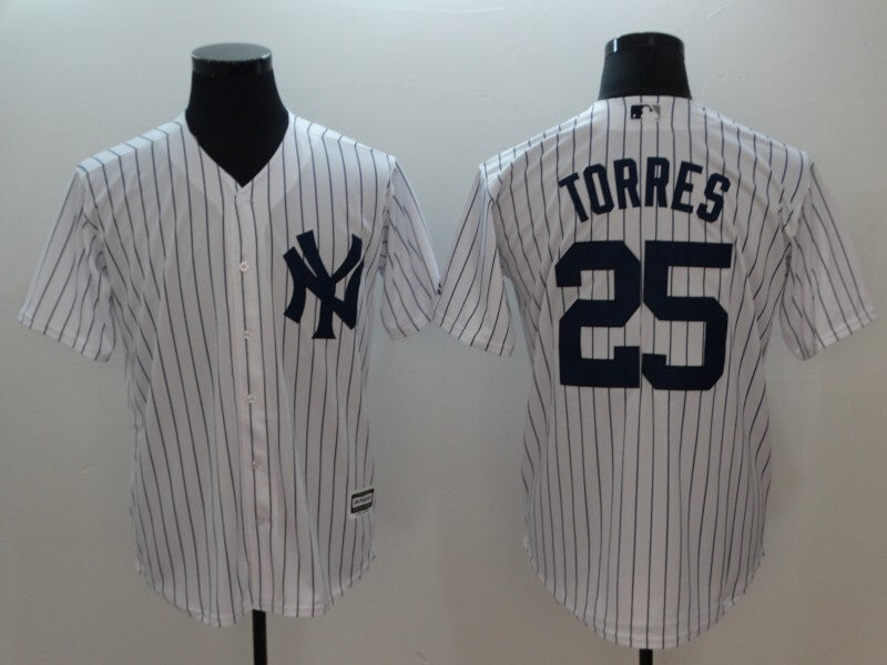 New York Yankees #25 Gleyber Torres Fan Edition 6249 Baseball Jersey baseball jersey product view 1