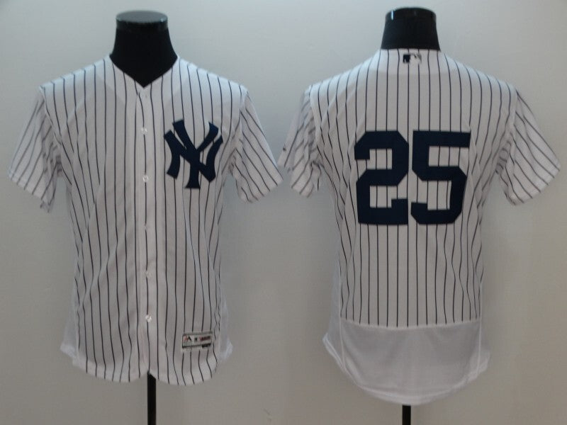 New York Yankees #25 Gleyber Torres Style 2 Baseball Jersey baseball jersey product view 1