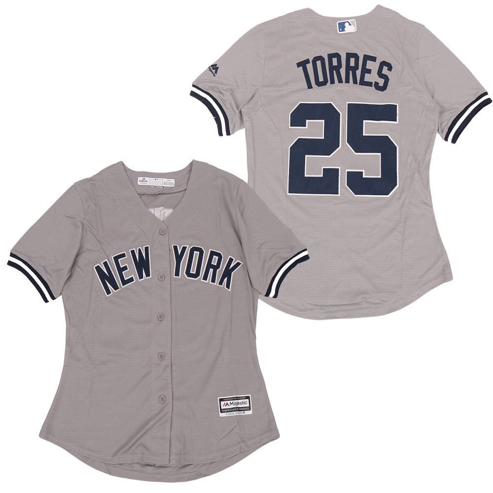 New York Yankees #25 Gleyber Torres Style 3 Baseball Jersey baseball jersey product view 1